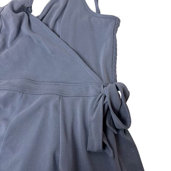 Abercrombie & Fitch V-Neck Romper Steel Blue Size S - Picture 3 of 7